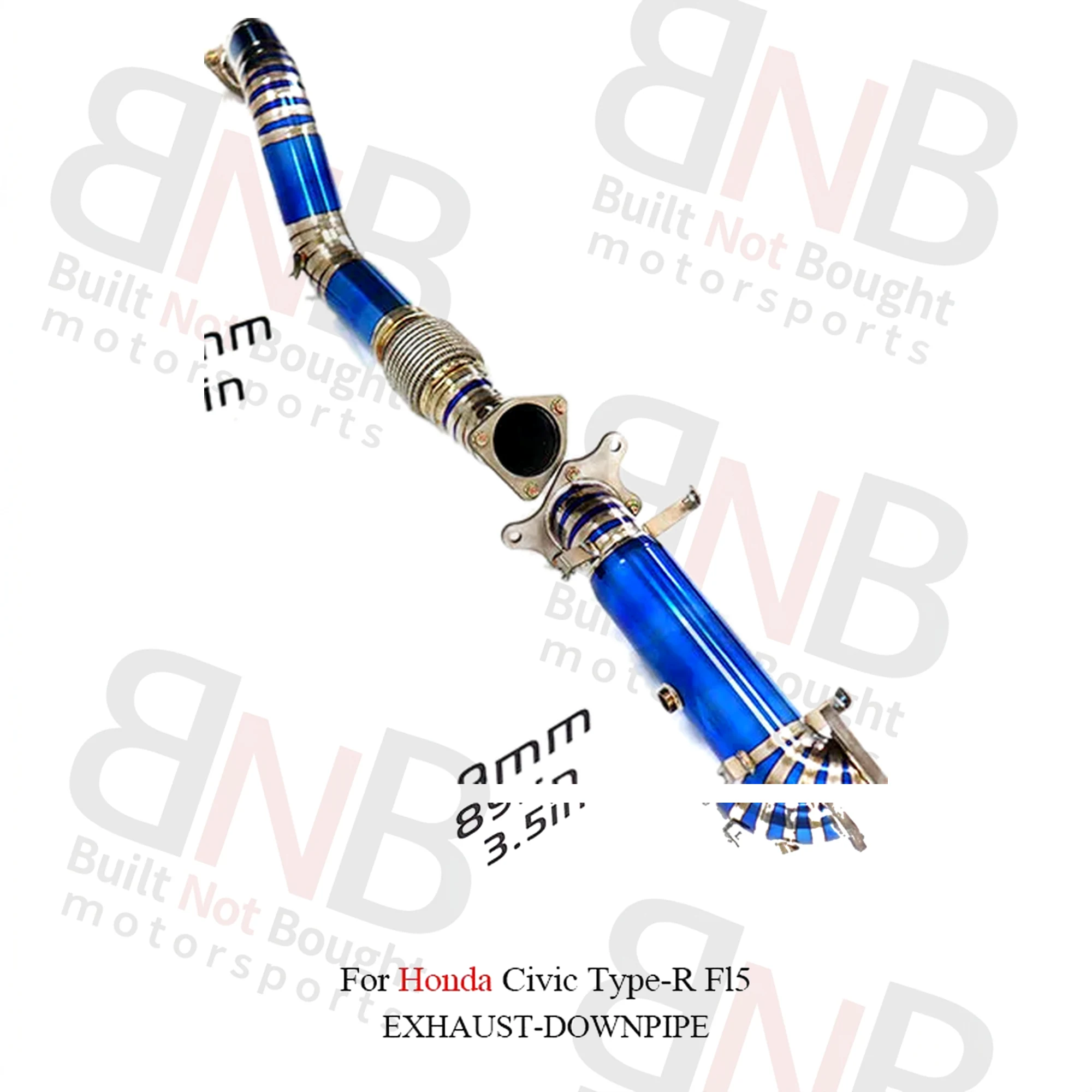 BNB Titaniumz Titanium Front Pipe for Honda Civic Type-R FL5 Blue