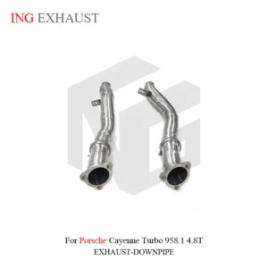 BNB Titaniumz Exhaust Resonant Front Pipe Porsche Cayenne Turbo 958.1 4.8T