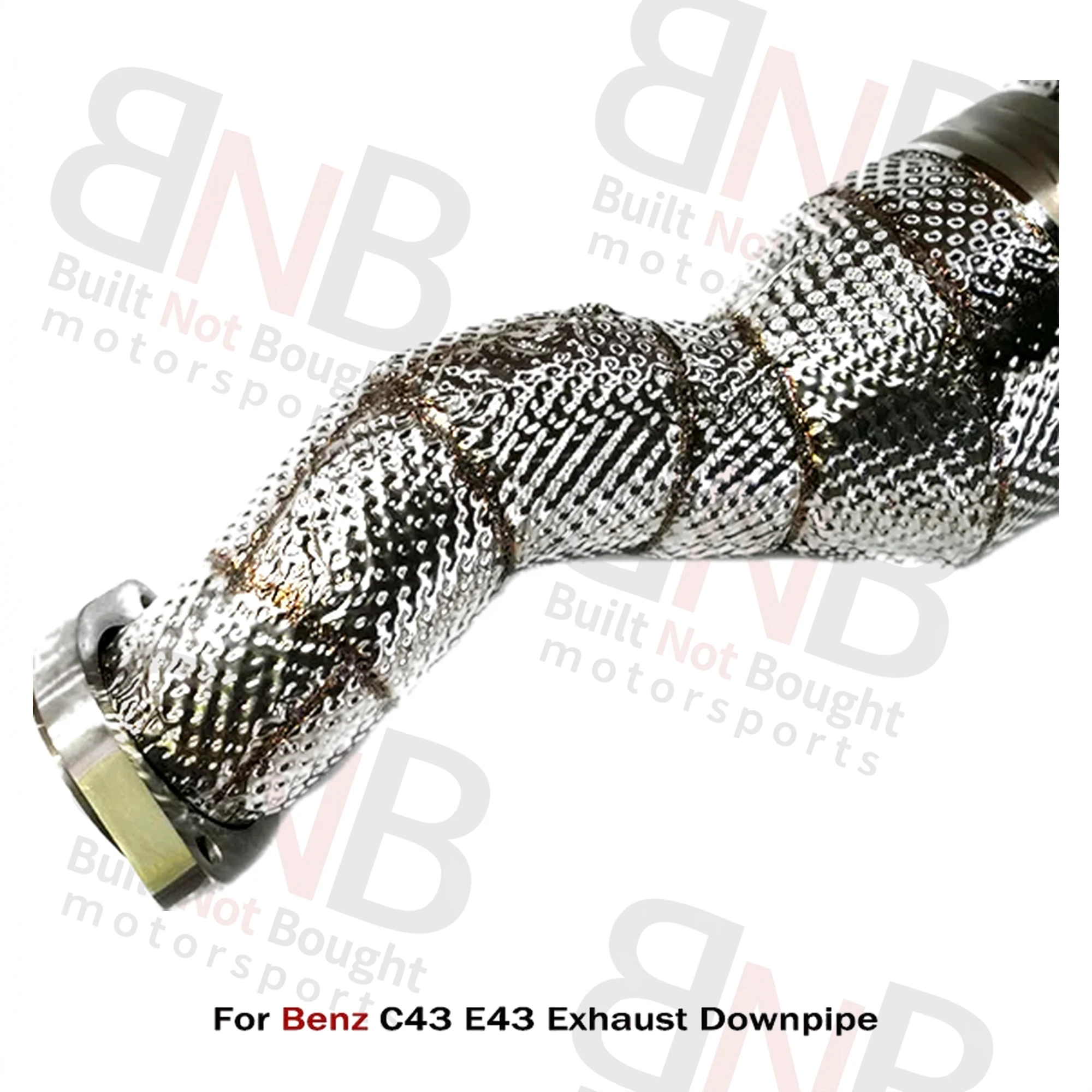 BNB Titaniumz Stainless Steel Downpipe for Benz C43 E43 2016+ 3.0T W213 AMG