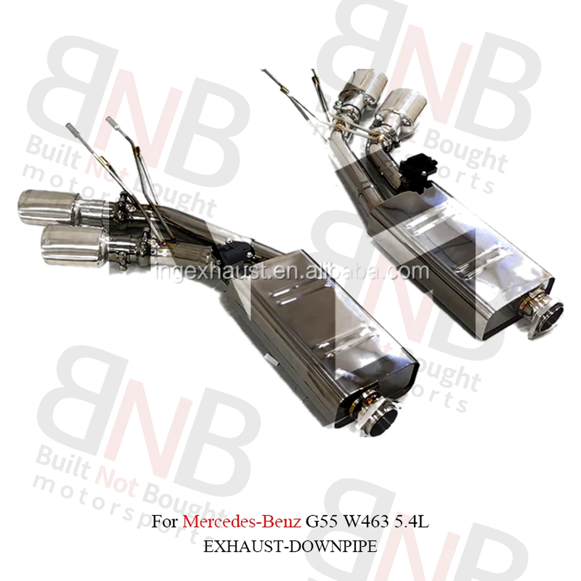 BNB Titaniumz Mercedes Benz G55 W463 5.4L Stainless Steel Catback Exhaust System