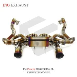 BNB GT4 Titanium Exhaust System Golden for Porsche 718 GT4 RS 4.0L