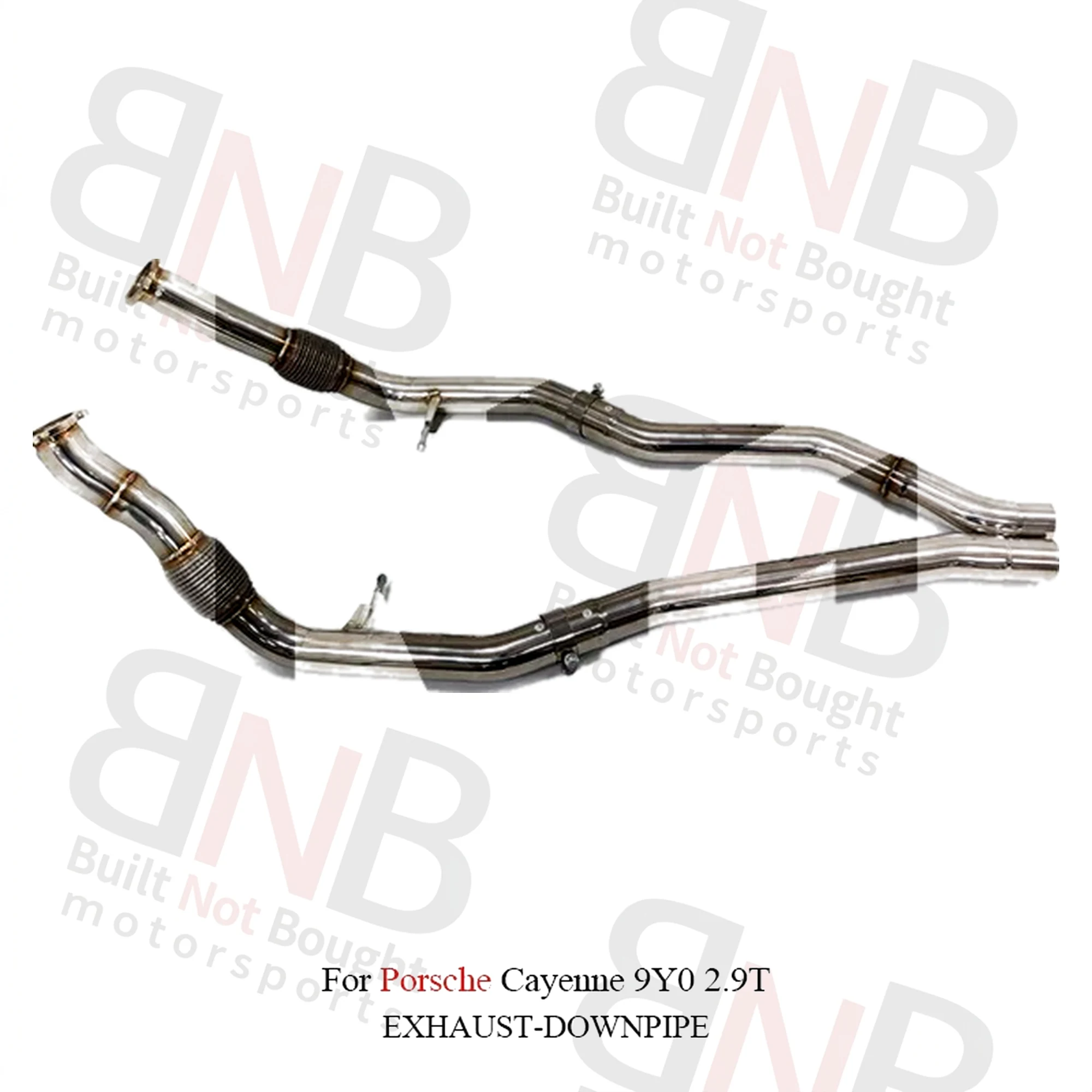 BNB Titaniumz Stainless Steel Exhaust Pipe for Porsche Cayenne 9Y0 2.9T