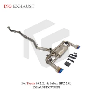 BNB Titaniumz Catback Exhaust with Muffler Valve for GT86 BRZ 2012-2016