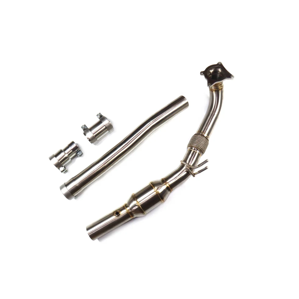 BNB Stainless Steel Exhaust System for Audi TT TTS 8J 1.5mm Silvery