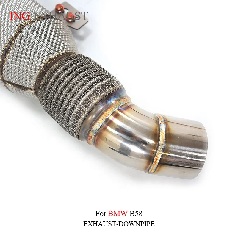 BNB Titaniumz Stainless Steel Exhaust Downpipe for BMW B58 Silvery 80x40x30cm