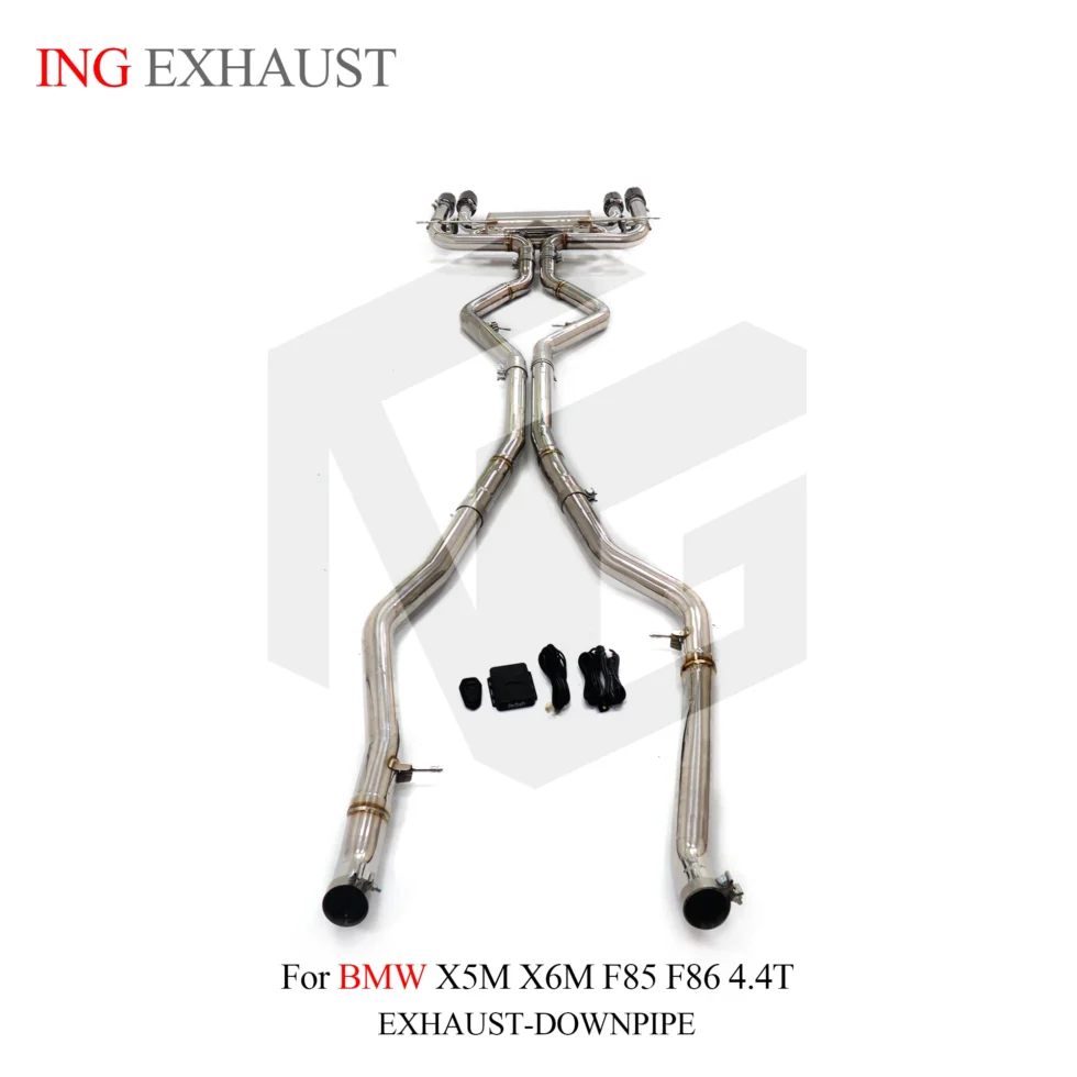BNB Titaniumz Stainless Steel Exhaust Muffler Valve Catback for BMW X5M X6M 4.4T