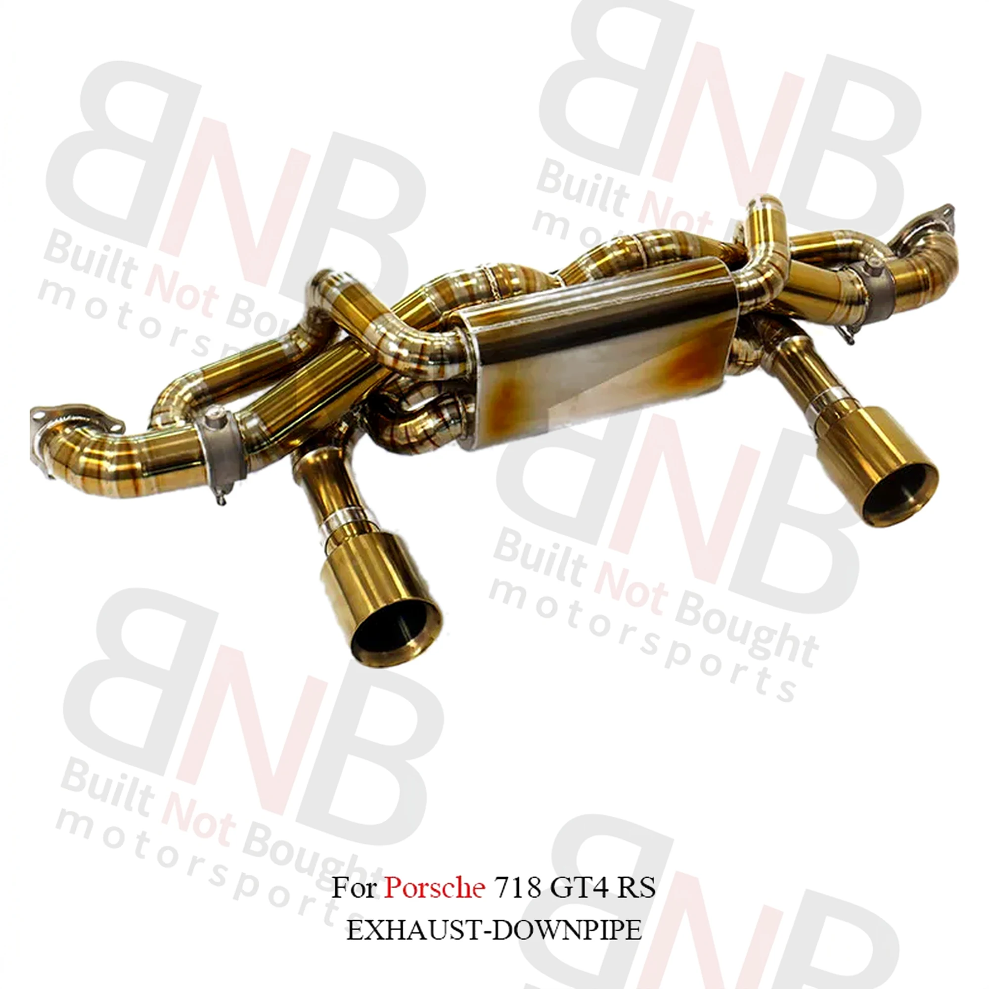 BNB Titaniumz Titanium Catback Exhaust for Porsche 718 GT4 RS