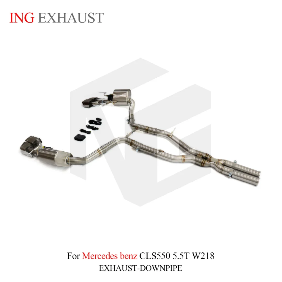 BNB Stainless Steel Catback Exhaust System for Mercedes CLS550 5.5T W218 120x60x50 Silvery