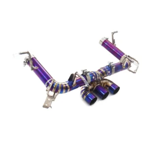 BNB Titaniumz Titanium Exhaust Straight Pipe Ferrari 458 Purple 120x60x50