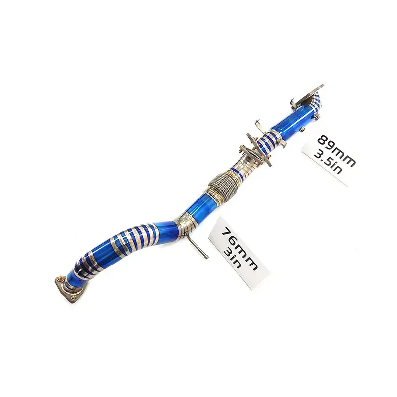 BNB Titaniumz Titanium Front Pipe for Honda Civic Type-R FL5 Blue