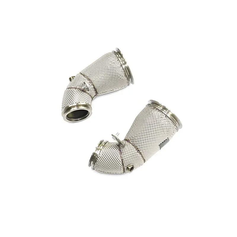 BNB Stainless Steel Exhaust Downpipe for Porsche Panamera Turbo 971 Silvery