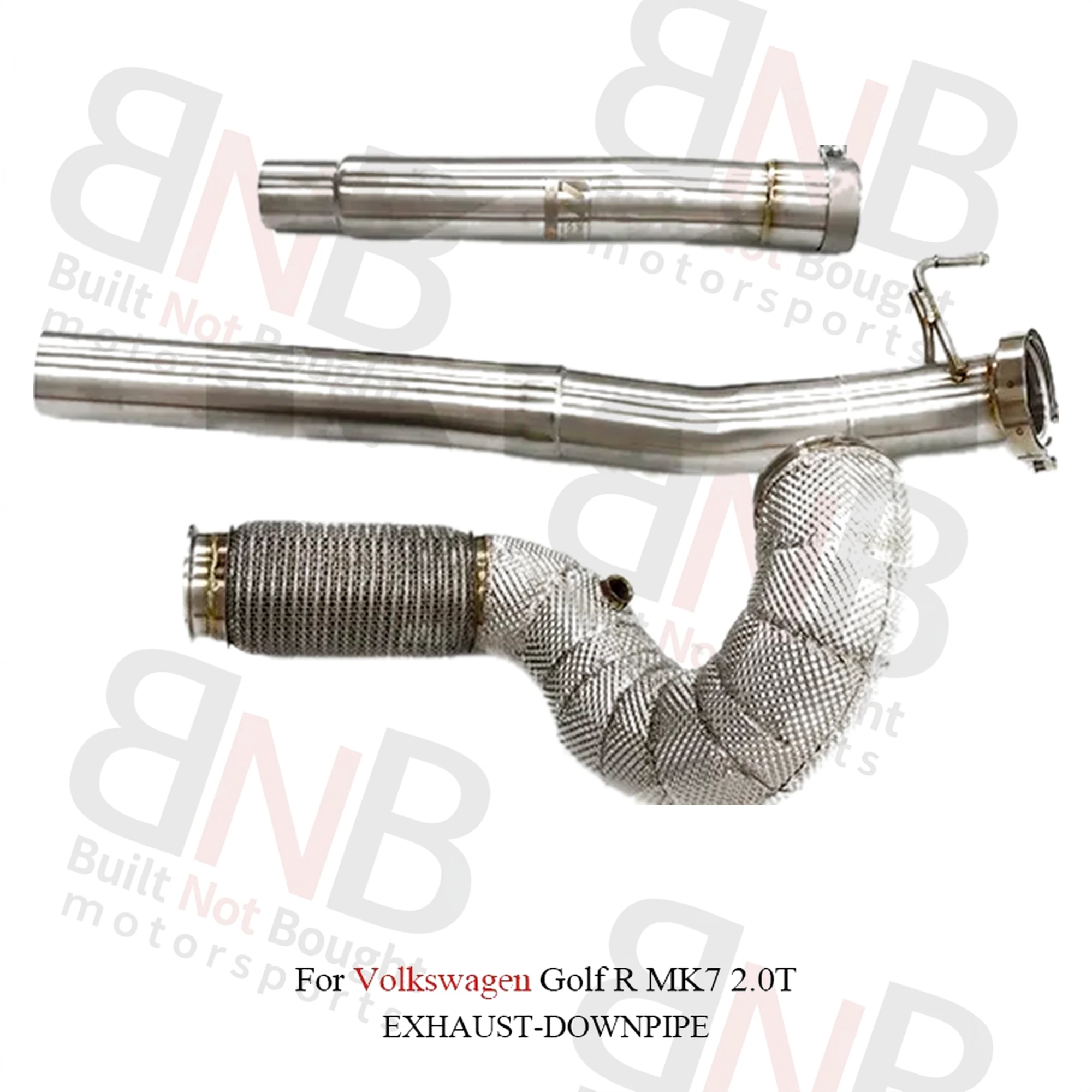 BNB Titaniumz High Flow Stainless Steel Exhaust Downpipe for VW Golf R MK7