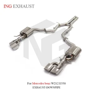 BNB Titaniumz Stainless Steel Catback Exhaust for Mercedes E550 W212 3in