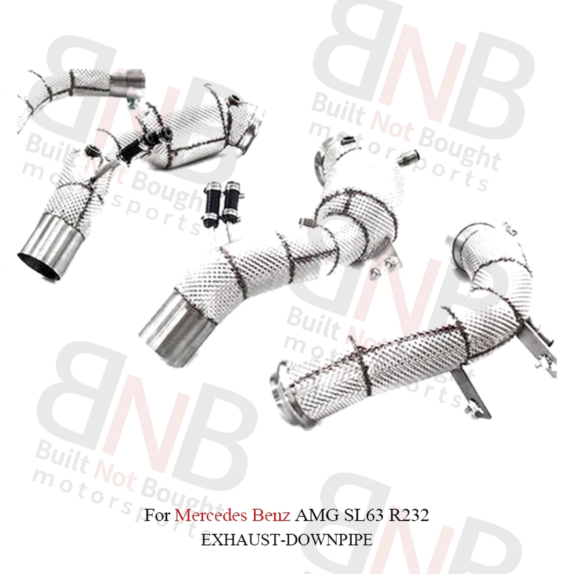 BNB Stainless Steel High-Flow Downpipe for Mercedes Benz AMG SL63 R232