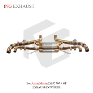 BNB Titaniumz Catback Exhaust OEM Valved Muffler Golden 120x50x40cm