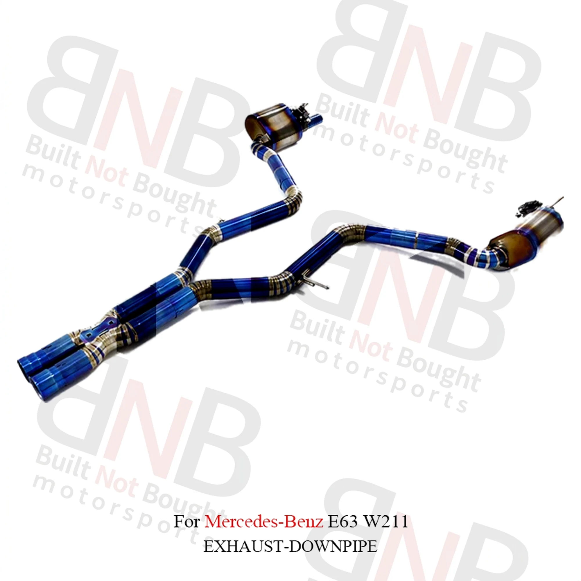 BNB Titaniumz Catback Exhaust System AMG E63 W211 2003-2008 Muffler Valve