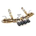 BNB Titaniumz Catback Exhaust for Corvette C8 Z06 Titanium OEM Valve Quad Tips