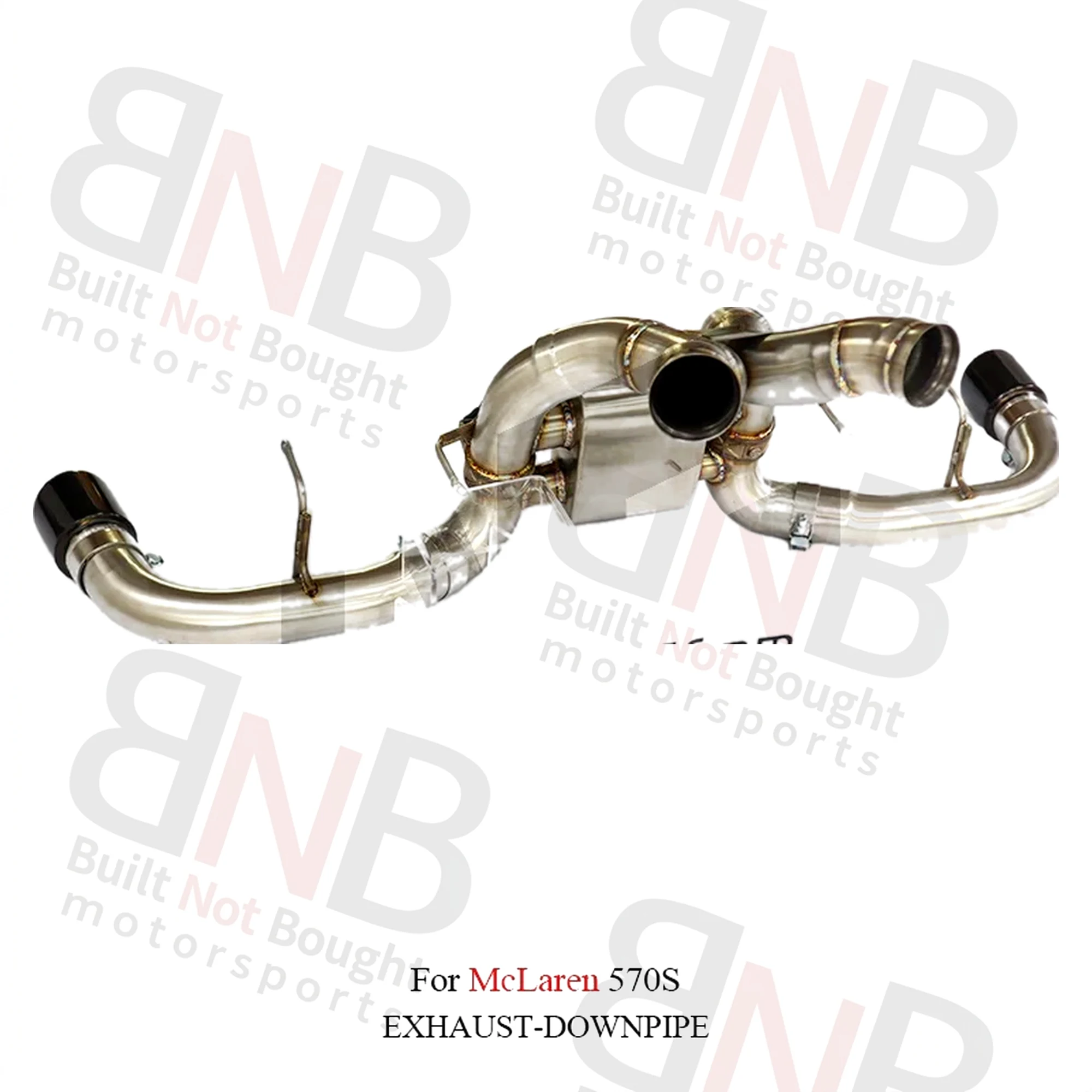 BNB Valvetronic Exhaust Catback for McLaren 570S Stainless Steel Silver