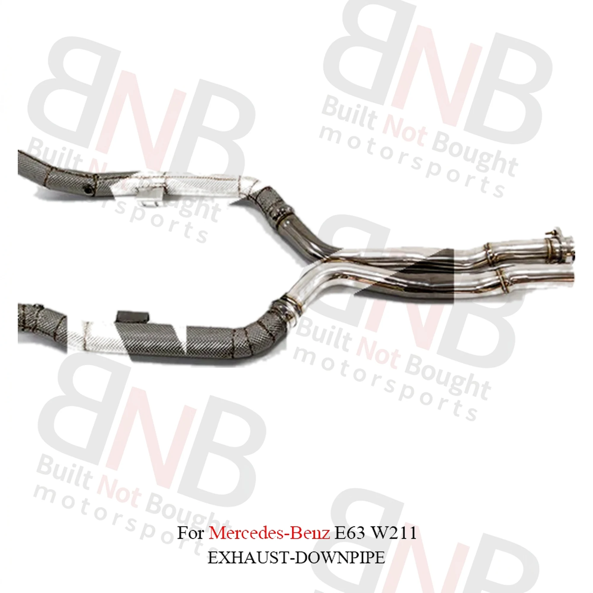 BNB Mercedes Benz E63 W211 Stainless Steel Exhaust Downpipe Straight Pipe