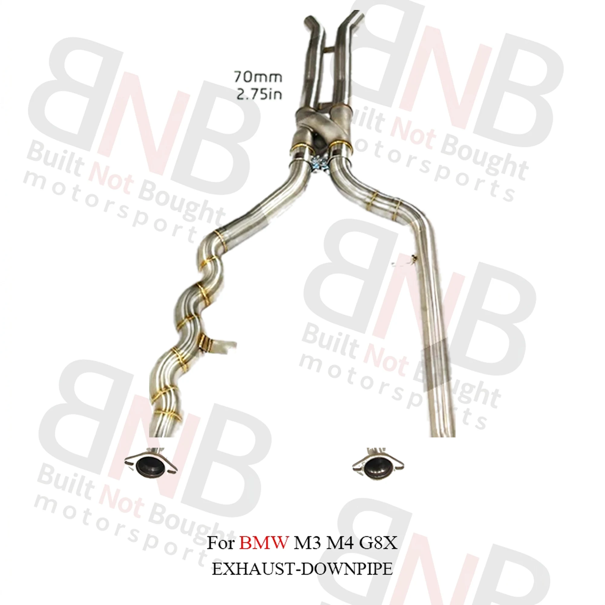 BNB Stainless Steel Exhaust Midpipe for BMW M3 M4 G8X