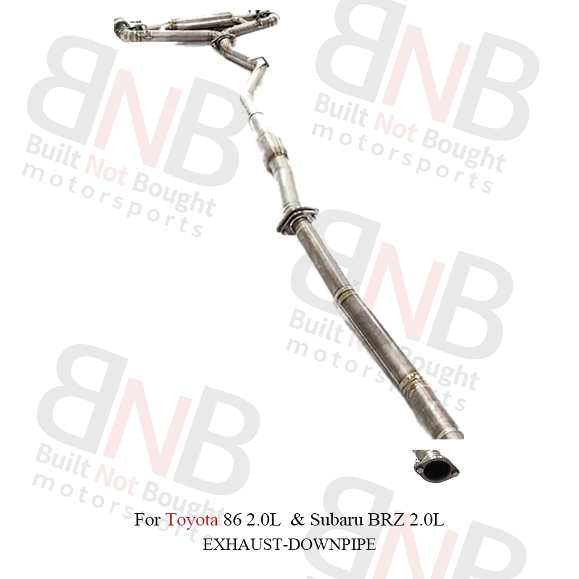 BNB Titaniumz Catback Exhaust with Muffler Valve for GT86 BRZ 2012-2016