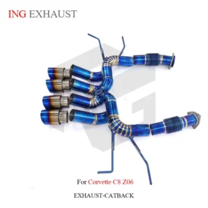 BNB Titaniumz Catback Exhaust for Corvette C8 Z06 6.2L Without Valve