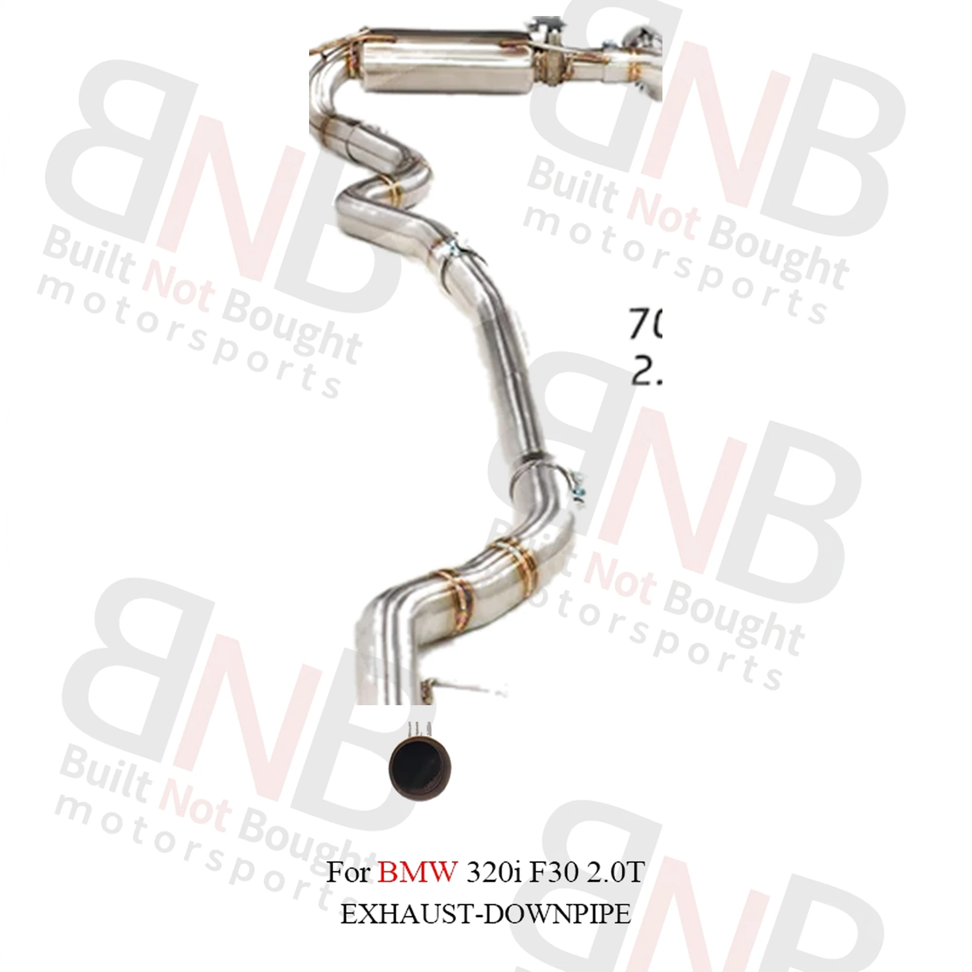 BNB Titaniumz 1.5mm Valved Catback Exhaust BMW 320i F30 2.0T