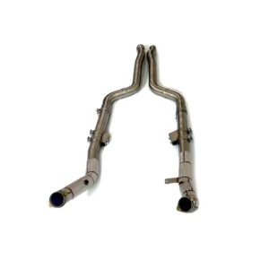 BNB Titaniumz Stainless Steel Heat-Shielded Downpipes for Mercedes W218 CLS500