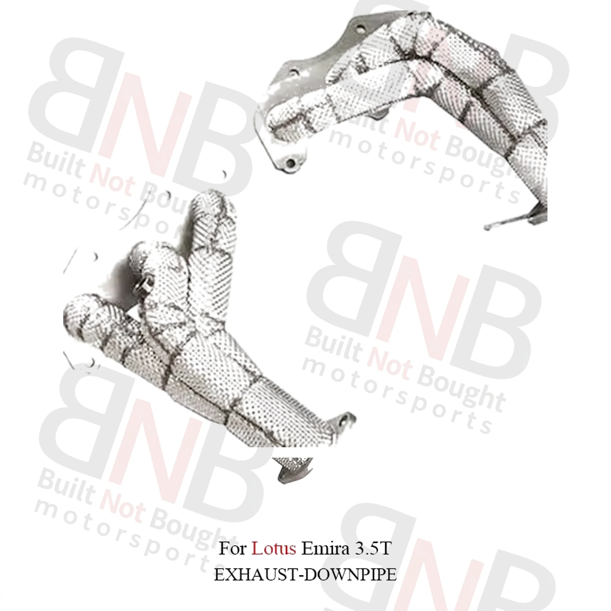 BNB Titaniumz Stainless Steel Exhaust Header for Lotus Emira 3.5T