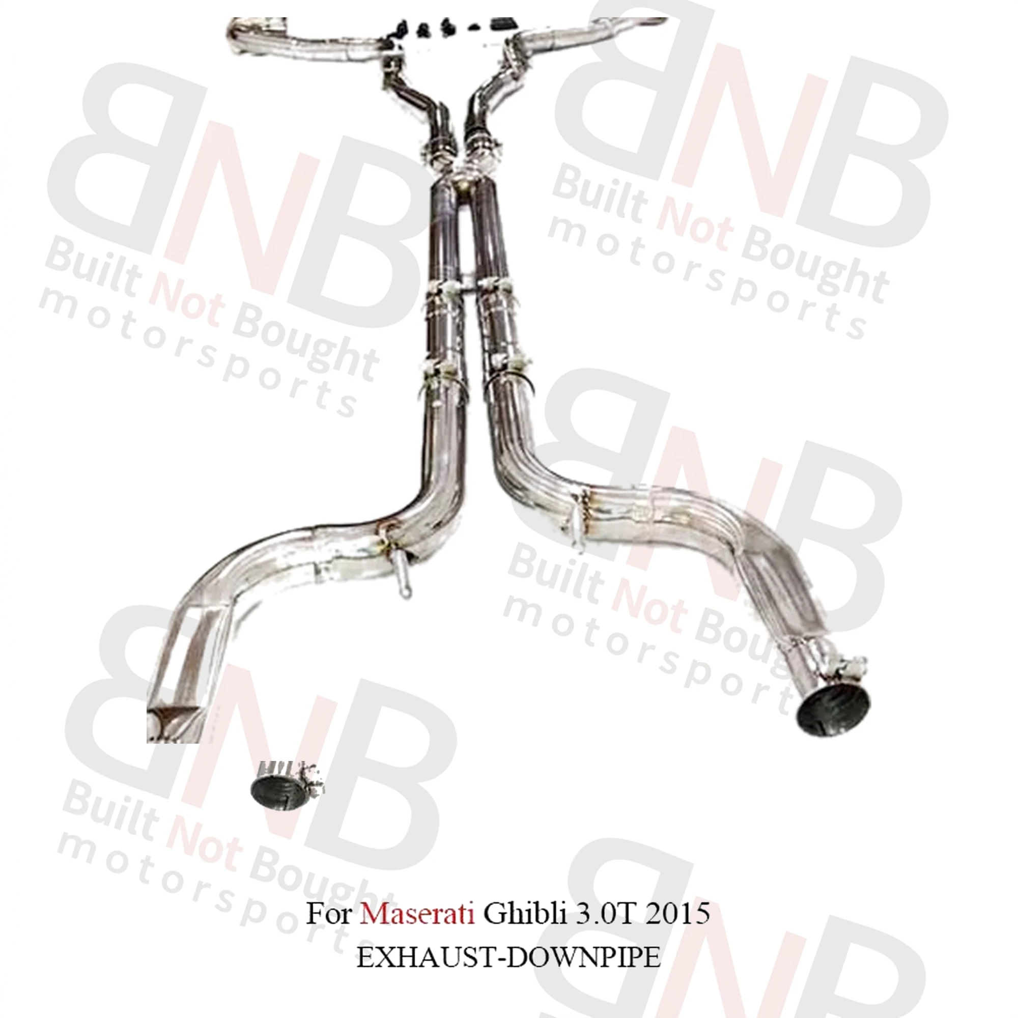 BNB Titaniumz Maserati Ghibli 3.0T 2015+ Catback Exhaust Stainless Steel Valvetronic