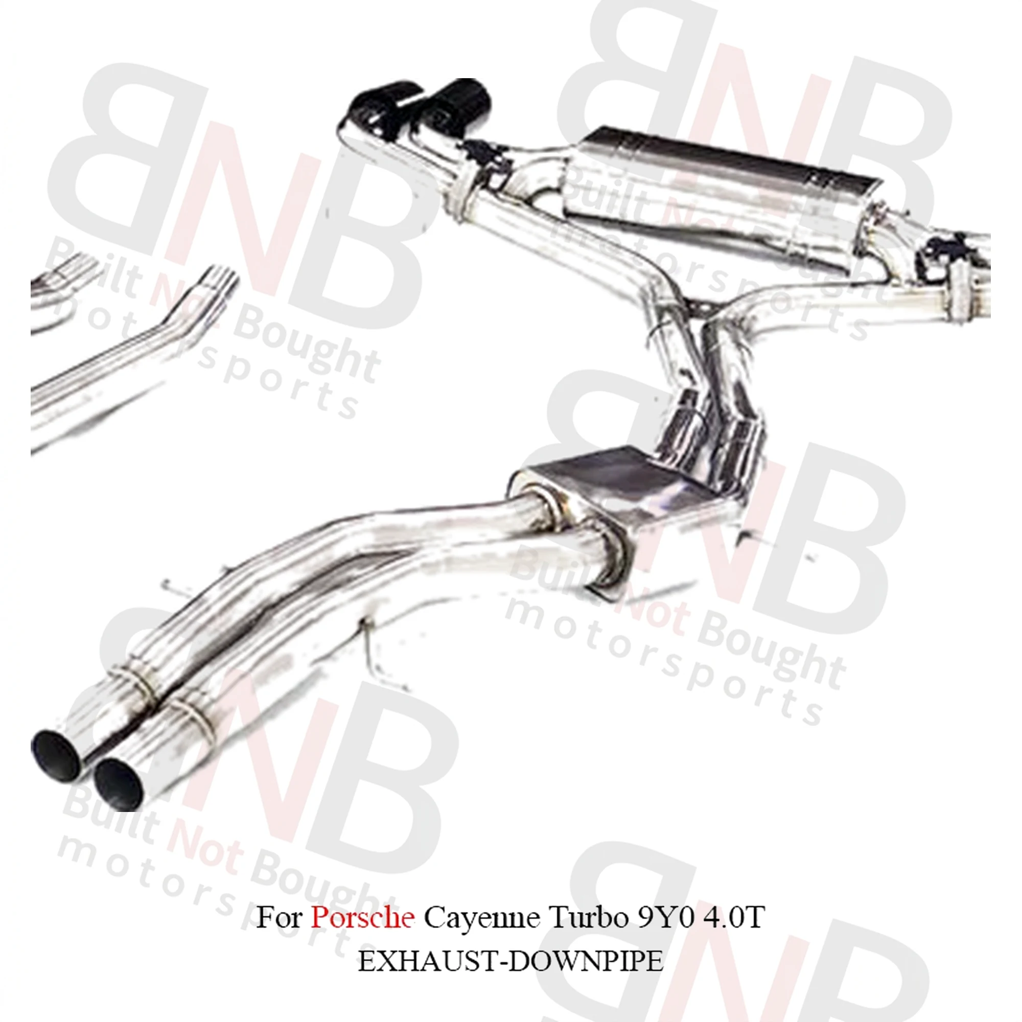 BNB Titaniumz Porsche Cayenne Turbo 9Y0 4.0T Catback Exhaust Stainless Steel Silvery