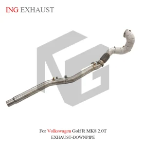 BNB Titaniumz Stainless Steel Exhaust Downpipe 4in for VW Golf R MK8 2.0T