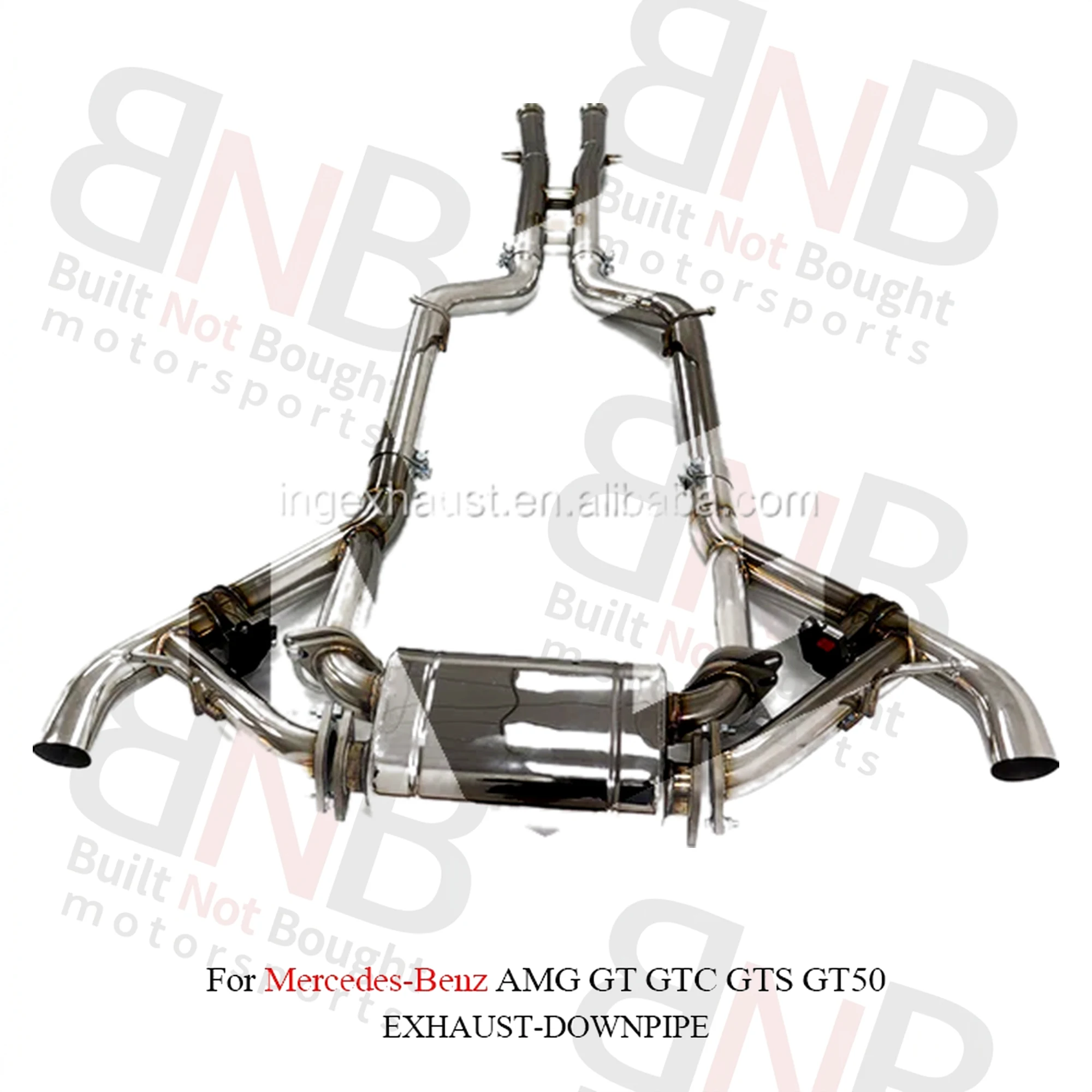 BNB Titaniumz Stainless Steel Exhaust Catback Valve Mercedes AMG GT GTC GTS GTR