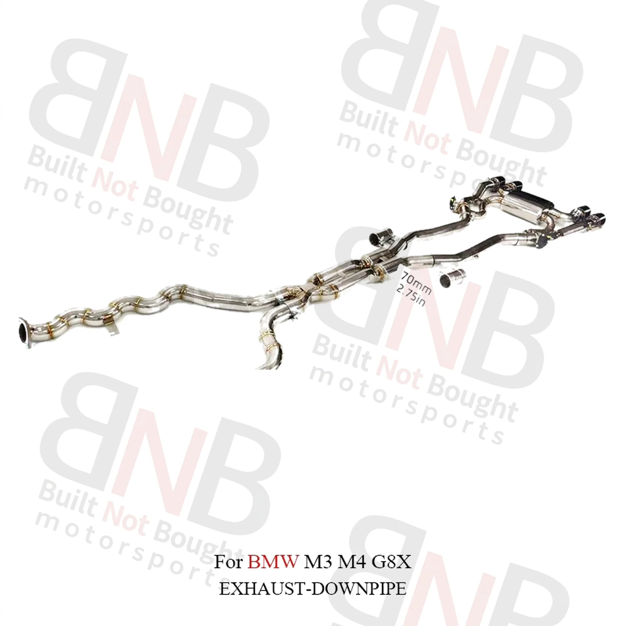 BNB Titaniumz Stainless Steel Valve Catback for BMW M3 M4 G8X