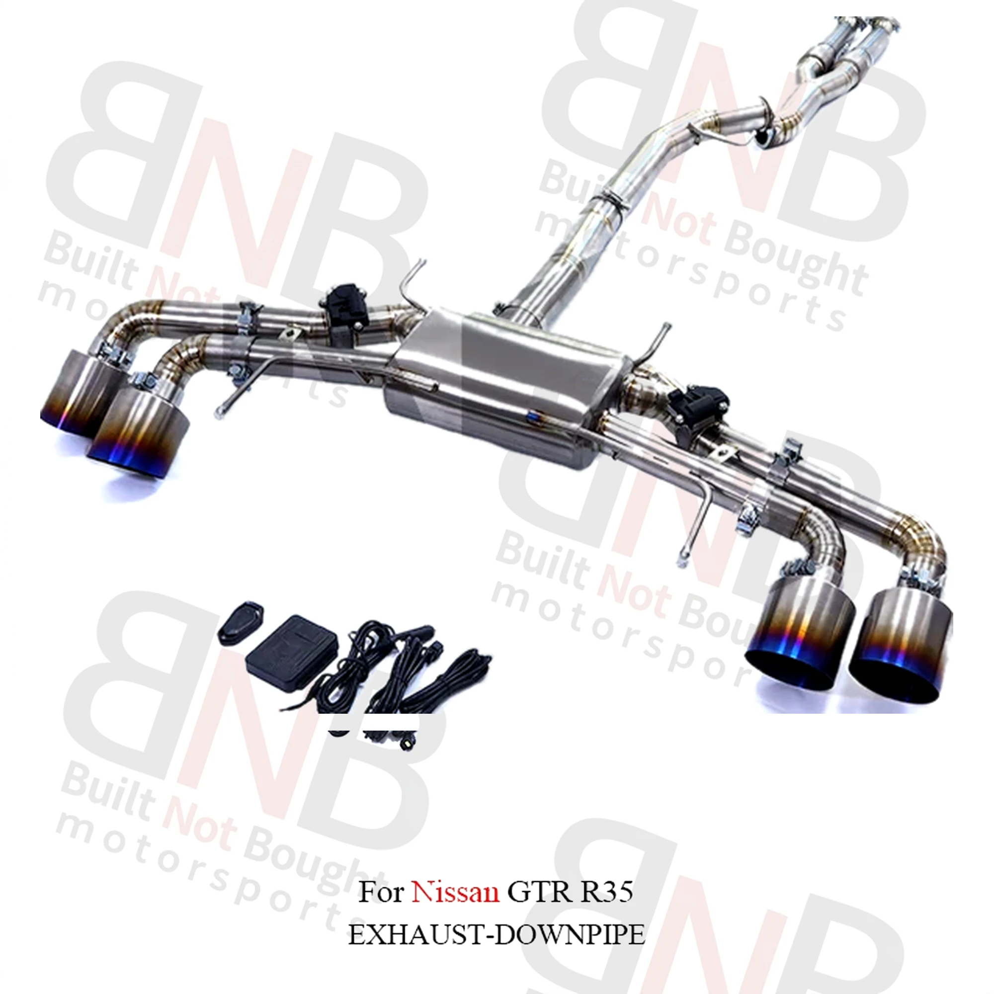 BNB Titaniumz Valvetronic Exhaust For Nissan GTR R35 Catback Front Pipe