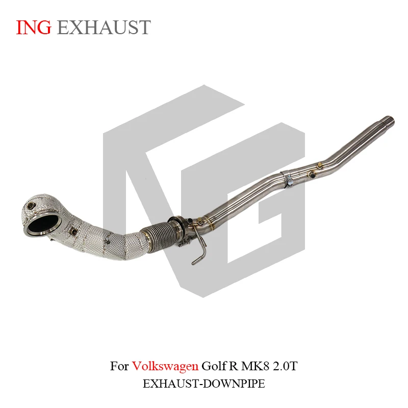 BNB Titaniumz Stainless Steel Exhaust Downpipe 4in for VW Golf R MK8 2.0T