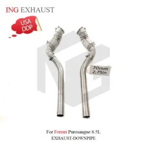 BNB Titaniumz High Flow Exhaust Downpipe for Ferrari Purosangue 6.5L 2022+