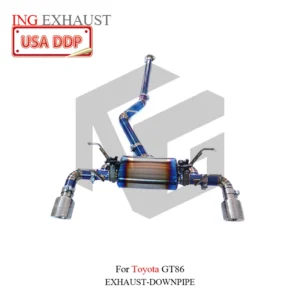 BNB Titanium Catback Exhaust System for Toyota GT86 1.5mm Silver