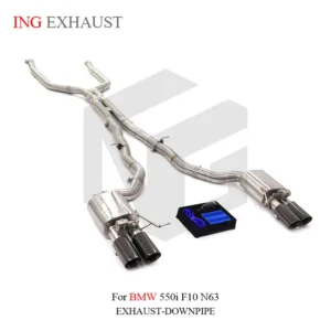 BNB Titaniumz Catback Exhaust System for BMW 550i F10 N63 Stainless Steel