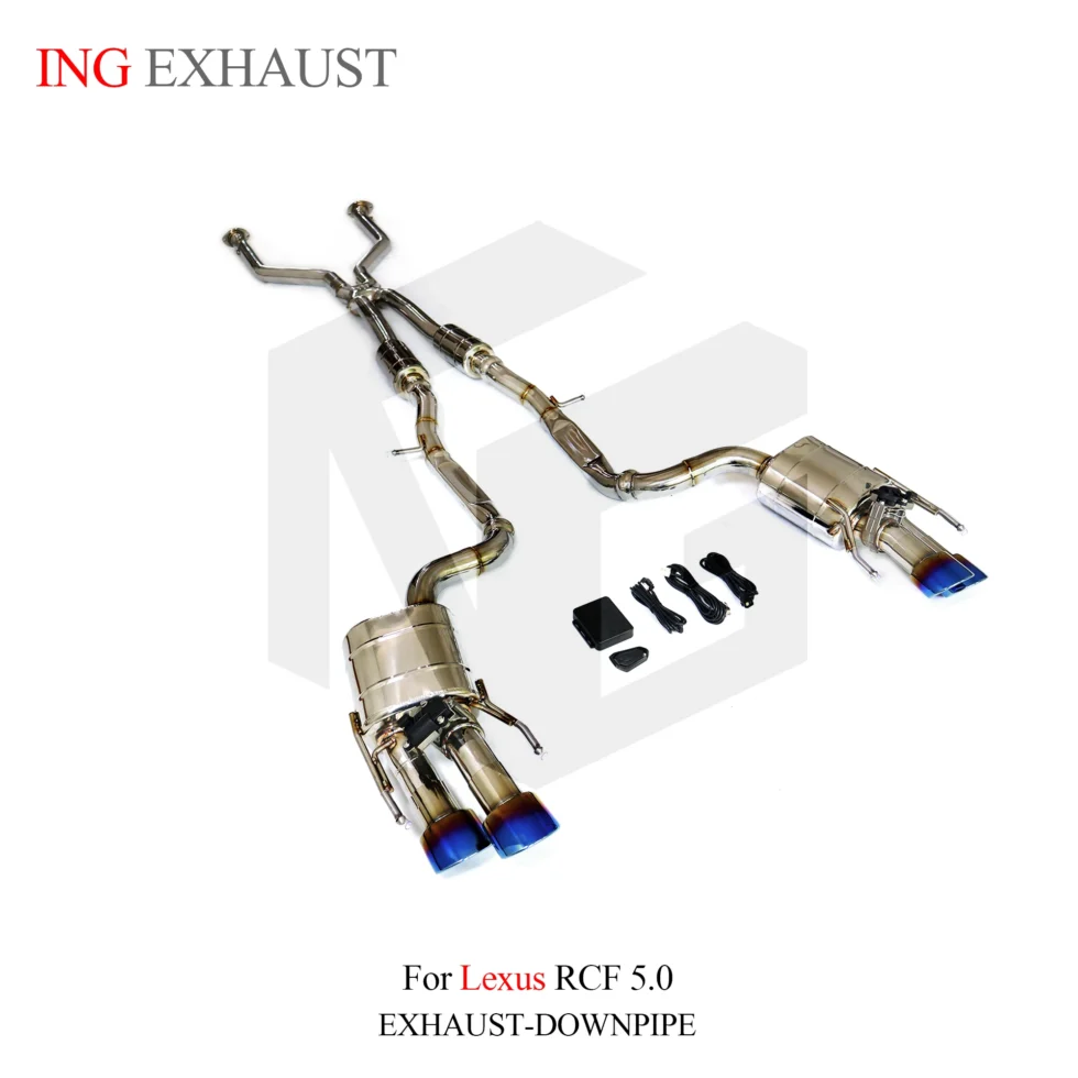 BNB BNB Titaniumz Stainless Steel Catback Exhaust for Lexus RCF 5.0 Silvery 120x50x40mm