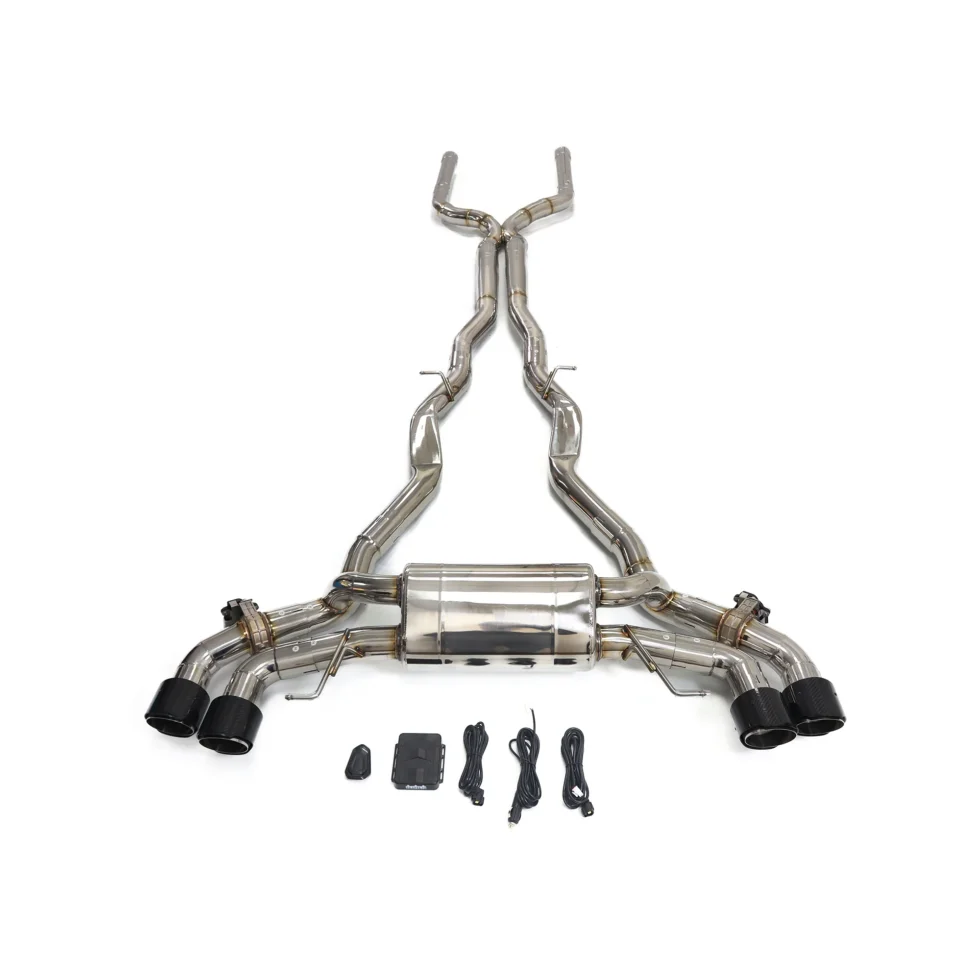 BNB Titaniumz Catback Exhaust BMW M8 F91 F92 4.4T Stainless Steel Valve Muffler