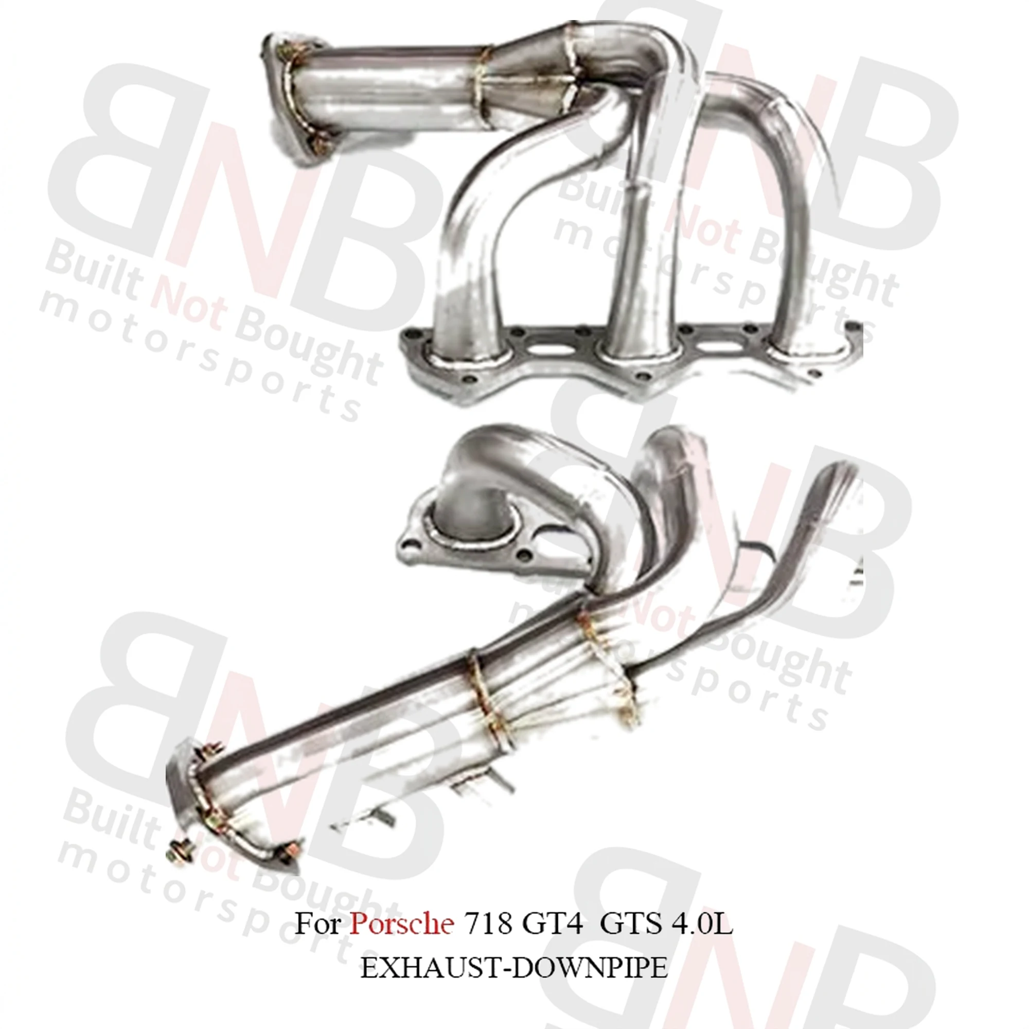BNB Titaniumz Stainless Exhaust Header for Porsche 718 GT4 GTS 4.0L