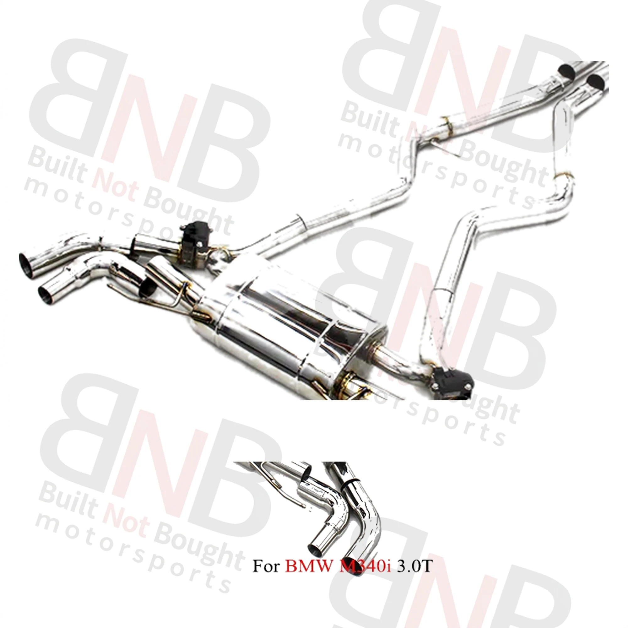 BNB Titaniumz Exhaust Catback for BMW M340i G20 G28 3.0T B58