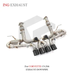 BNB Stainless Steel Catback Exhaust System for Corvette C8 Z06 Valved