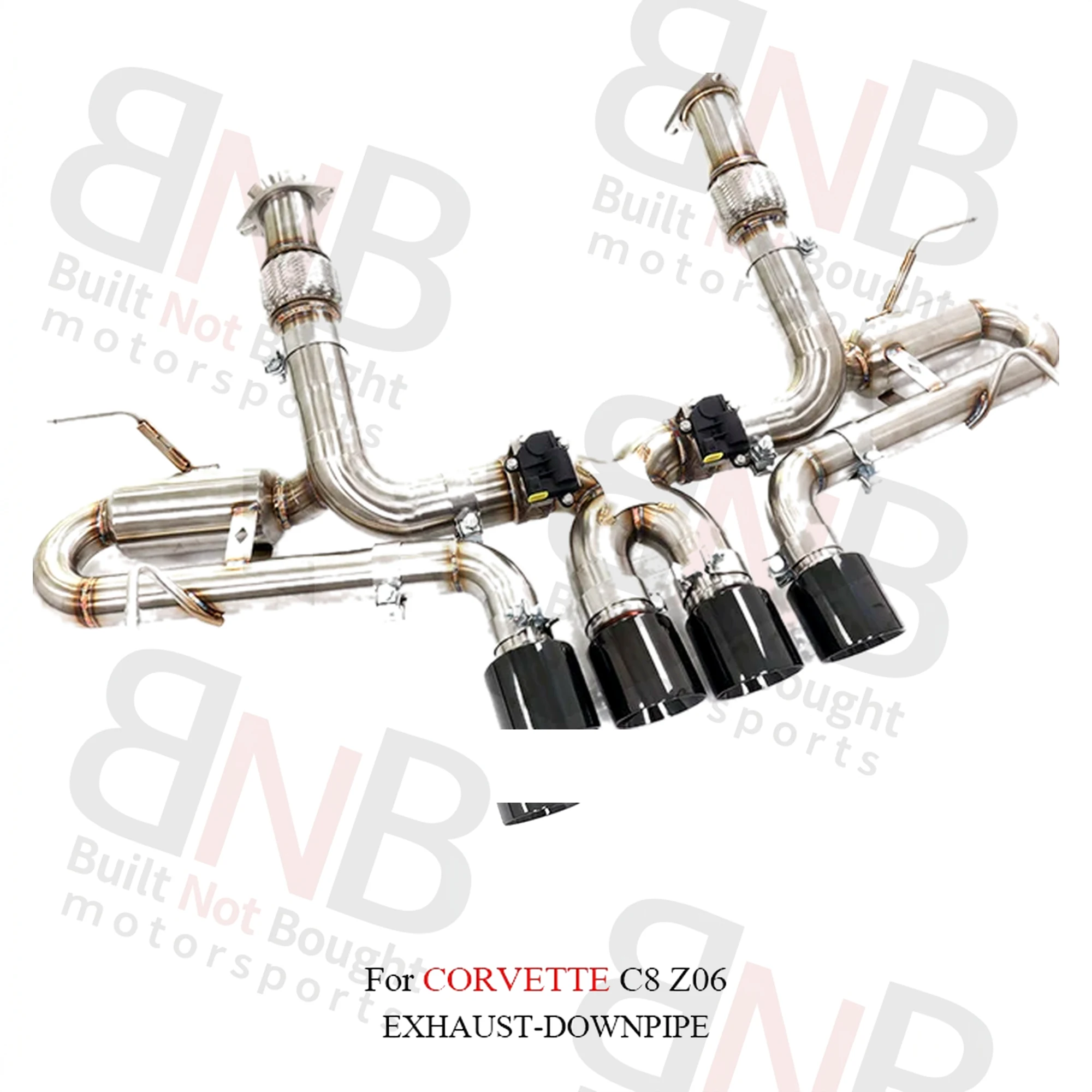 BNB Stainless Steel Catback Exhaust System for Corvette C8 Z06 Valved