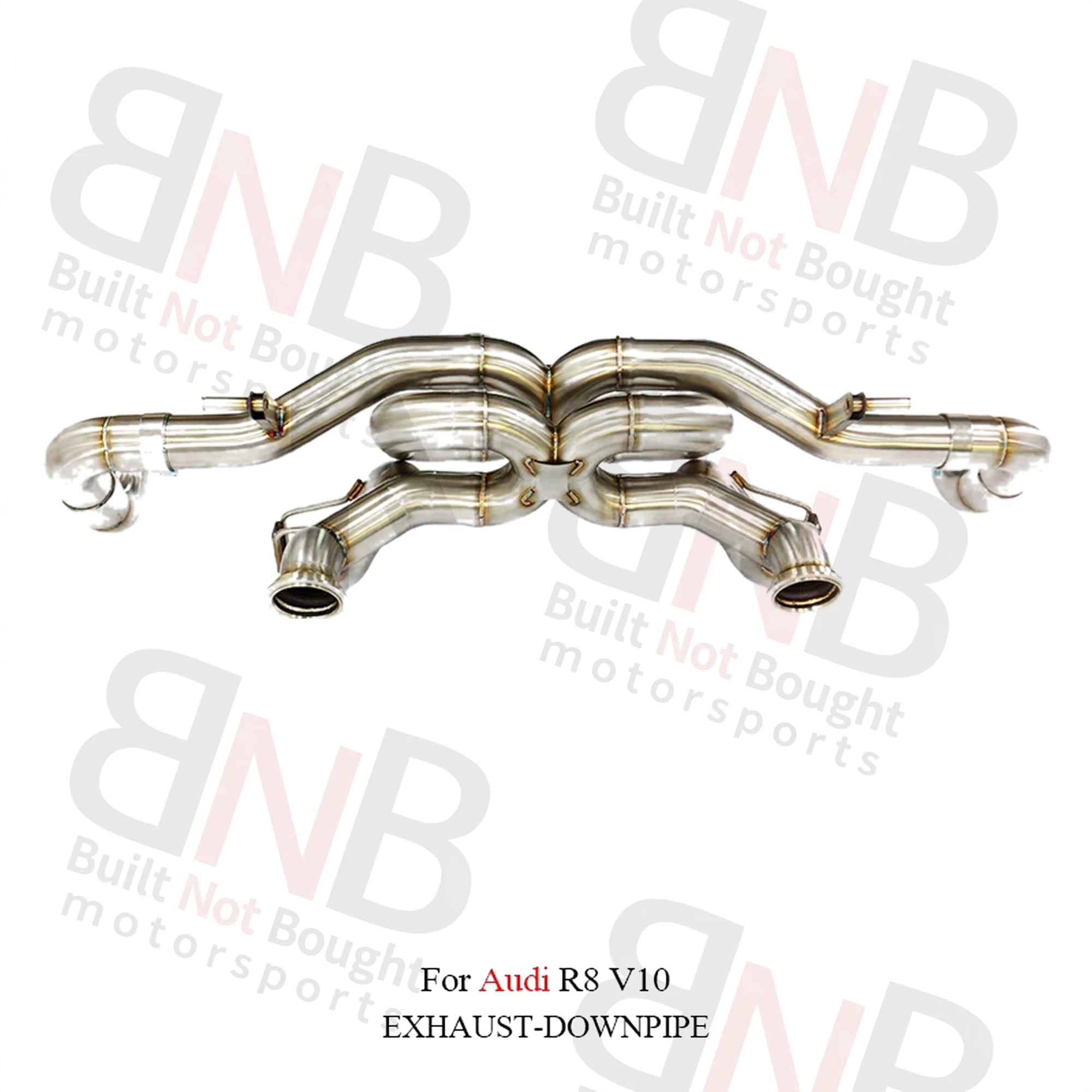 BNB Titaniumz X-Pipe Design Stainless Steel Exhaust Catback for Audi R8 V10