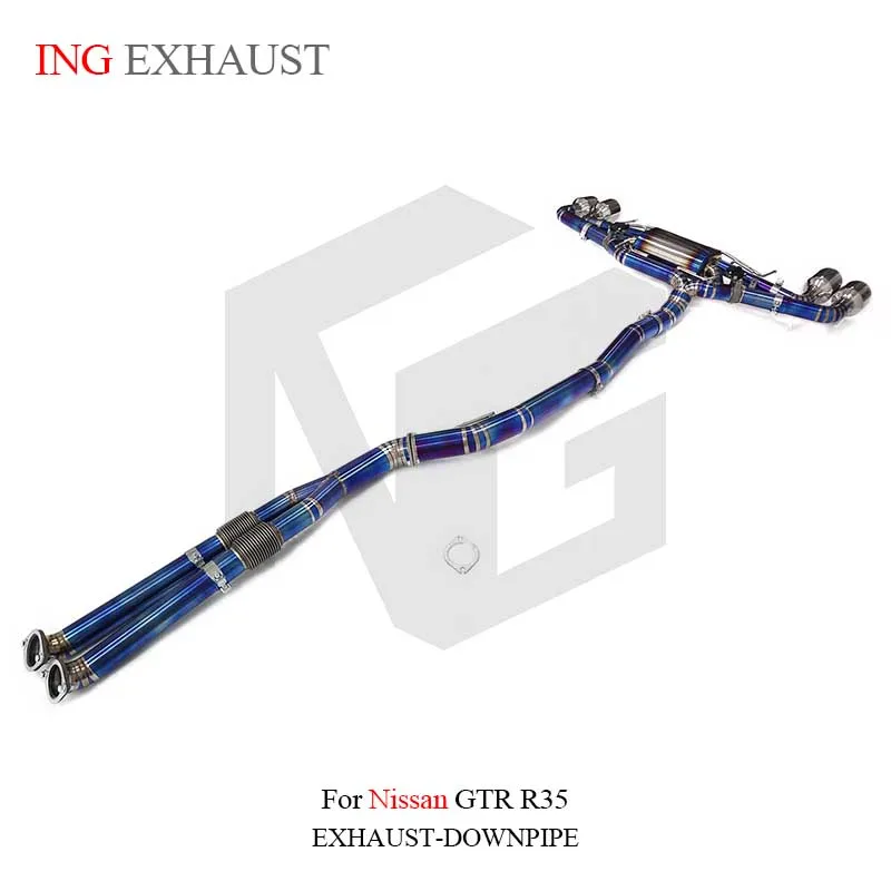 BNB BNB Titaniumz Valvetronic Exhaust for Nissan GT-R R35 Blue 120x60x50mm