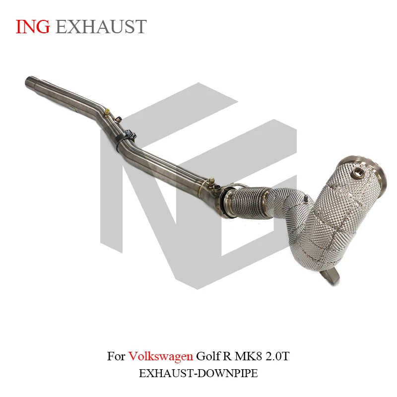 BNB Titaniumz Stainless Steel Downpipe Volkswagen Golf R MK8 2.0T