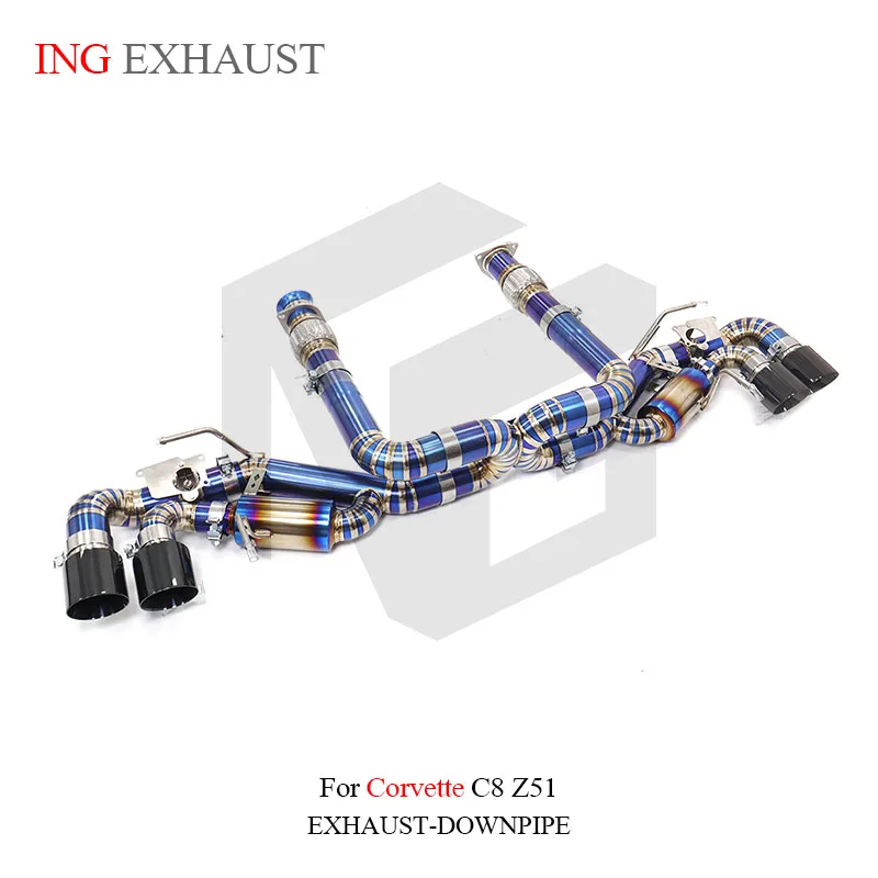 BNB Titaniumz Exhaust Catback for Chevrolet Corvette C8 6.2L Stock Valve