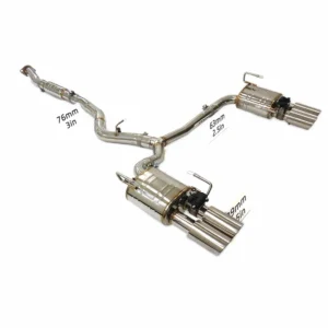 BNB Catback Exhaust System 1.5mm Thick Stainless Steel Subaru WRX 2.4T 2020+ Silvery 120x60x30cm